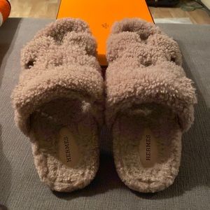 Hermes Wool Chypre sandals size 38